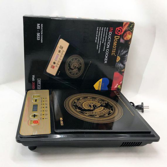 Настільна плита Domotec MS-5833 Однокомфортна Індукційна, електроплита 2000 Вт, плита домашня | Зображення 8