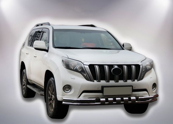 Передняя защита F3-31 (нерж) для Toyota Land Cruiser Prado 150 | Зображення 2