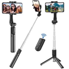 Монопод-тренога-селфі палиця з пультом Selfie Stick L01 Bluetooth Чорний