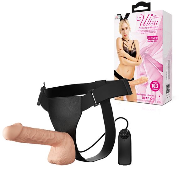 Страпон - Ultra Multi-speed Vibration Strap On 10.2"