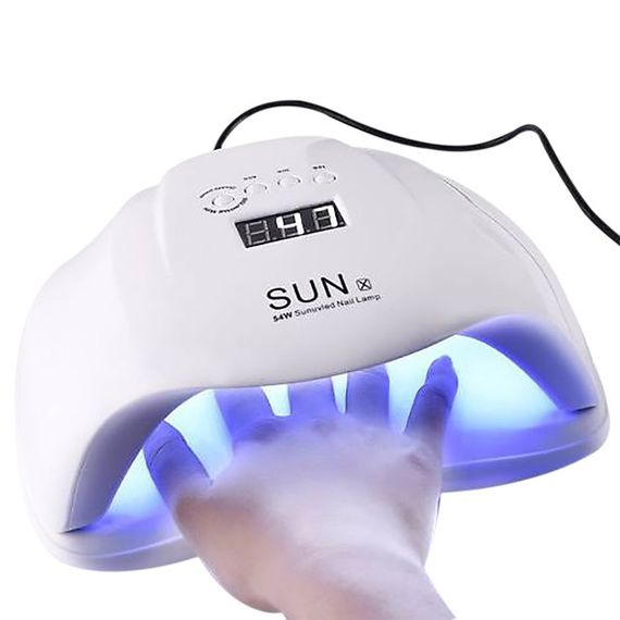 Лампа для сушки ногтей Sun X 54W LED Белый