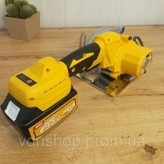 Набор 5 в1 Шуруповер + Болгарка + Перфоратор + Гайковерт + Пила NEW 98V (желтый) | Зображення 7