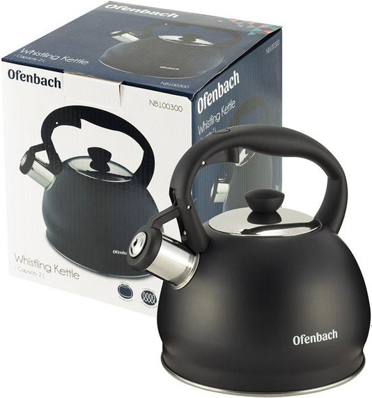 Чайник Ofenbach Magic Kettle 2л з нержавіючої сталі зі свистком, чорний матовий | Зображення 6