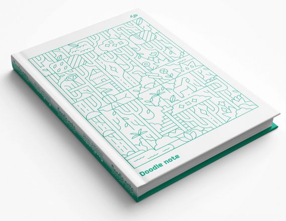 Блокнот 4Profi  "Two in one "Doodle Note", Green 64  арк. формат А5 901999 | Зображення 2