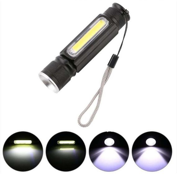 Потужний універсальний ліхтарик, Потужний ліхтар із можливістю зарядки, Тактичний ліхтар з діодом NT-33 | Зображення 4