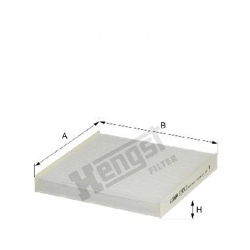 Фильтр салона Honda Civic/CR-V/CR-Z/Jazz 09 -, Hengst, E3929LI,