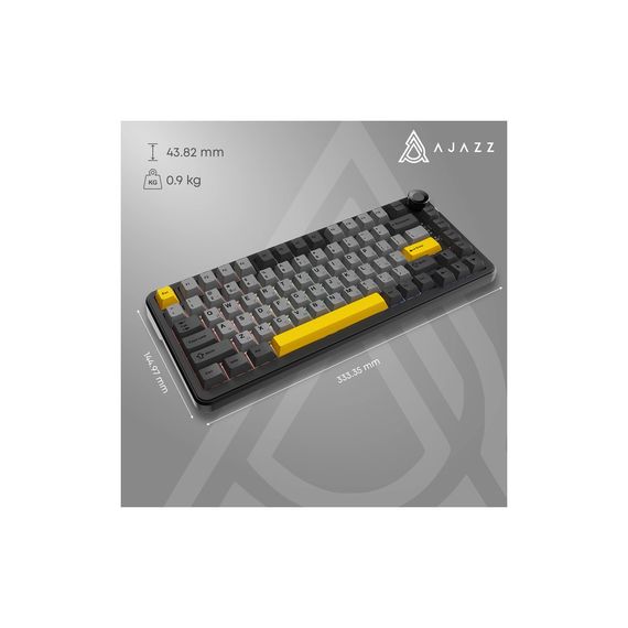 Клавіатура Ajazz AK820 MAX PLUS Daydream Switch RGB Wireless/Bluetooth/USB Black (AK820MAX-DD-BGY) | Зображення 5