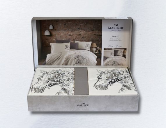 Постельное белье Maribor Elegance Poplin 200 х 220 см Royal Krem | Зображення 4