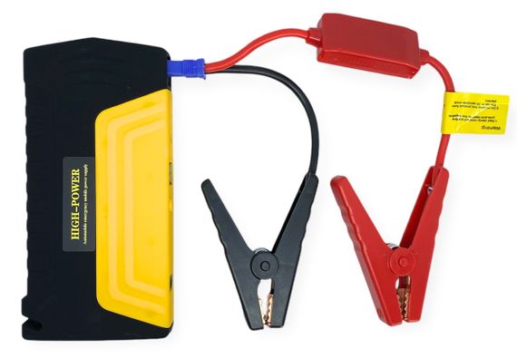 Пускозарядний автомобільний пристрій 50800 mAh для авто з акумулятором потужний павербанк повербанк Power жовтий