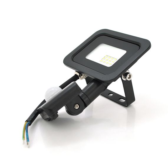 Прожектор SLIM SENSOR LED RITAR RT-FLOOD/MS10A, 10W, 12xSMD2835, IP65, 1000Lm, 6500K (100%), PF>0.9  Ra>70, 80*90*25mm