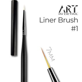 Пензлик для розпису нігтів ART in detail №1 (ворс 7мм) чорна