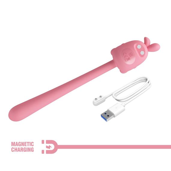 Вібратор CUTE BUNNY, Flirting Stick, 7 vibration functions, Magnetic USB charging Sex Aura | Зображення 9