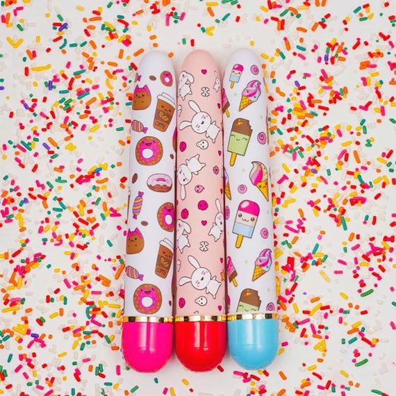 Вібромасажер Дамський пальчик, з яскравим принтом Blush The Collection Play Naughty блакитний sexstyle | Зображення 5