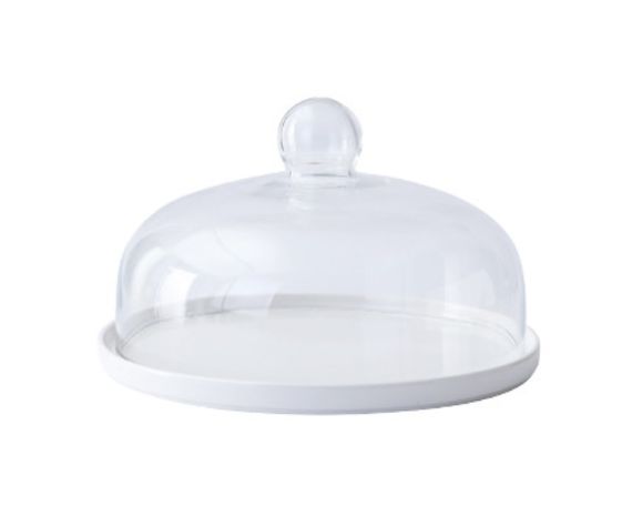 Тортівниця кругла з кришкою Crystal 7 14537 8х18 см | Зображення 1