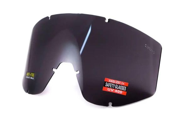 Тактичні окуляри Global Vision (США) Wind-Shield 3 lens KIT Anti-Fog, три змінних лінзи чорна оправа | Зображення 6