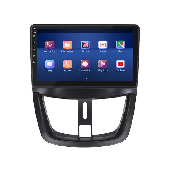 Штатная магнитола Lesko для Peugeot 207 I 2006-2009 экран 9" 4/32Gb/ 4G/ Wi-Fi/ CarPlay Premium GPS Android | Зображення 1