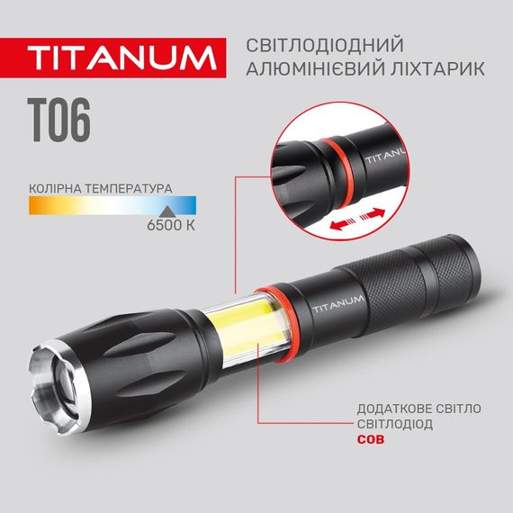 Портативний світлодіодний ліхтарик TITANUM TLF-T06 | Зображення 3