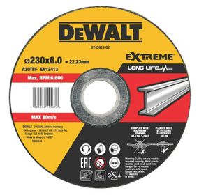Круг шліфувальний DeWALT EXTREME 230х6.0х22.23 мм (DT43919)