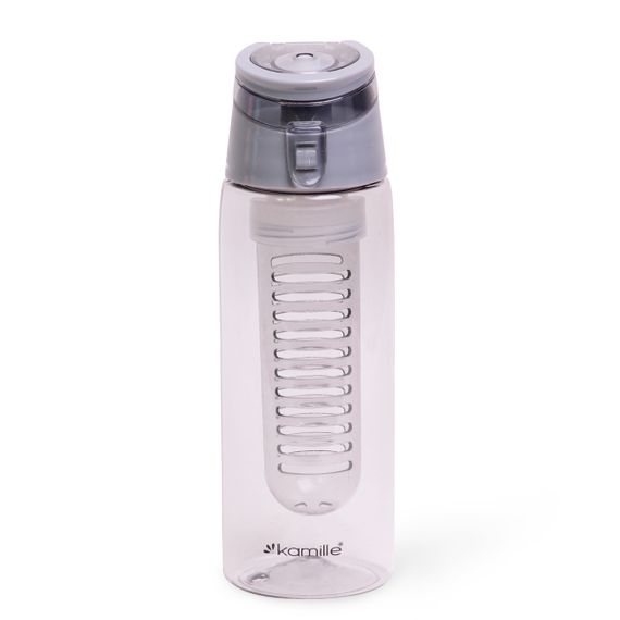 Спортивна пляшка для води сірий 660ml із пластику