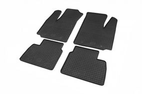 Резиновые коврики (4 шт, Polytep) для Fiat Doblo II 2005-2010 гг