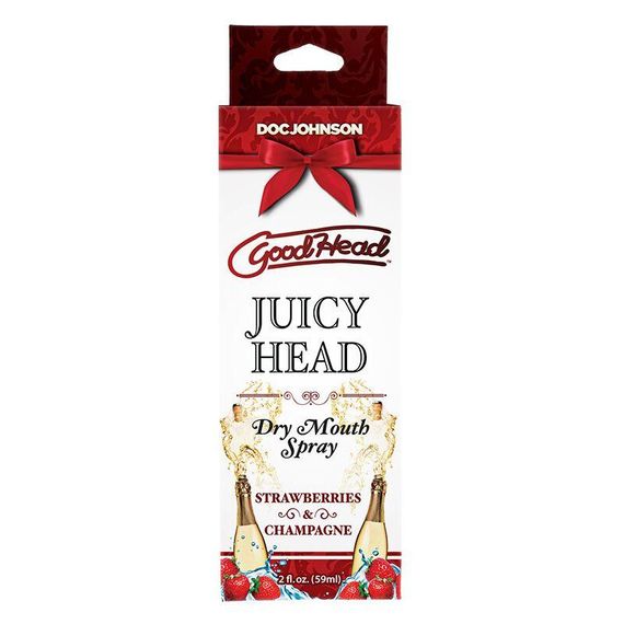 Зволожувальний оральний спрей Doc Johnson GoodHead — Juicy Head — Strawberries and Champagne 59 мл Sex Aura | Зображення 1