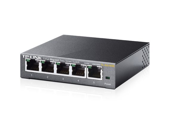 Коммутатор TP-LINK TL-SG105E 5xGE EasySmart Метал. Корпус (TL-SG105E) | Зображення 1