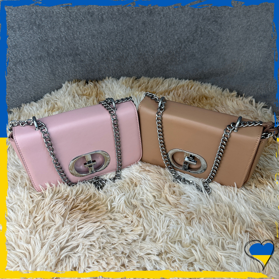 Клатч жіночий. Сумка жіноча. Клатч жіночий. Женский клатч рожевий та бежевий | Зображення 1