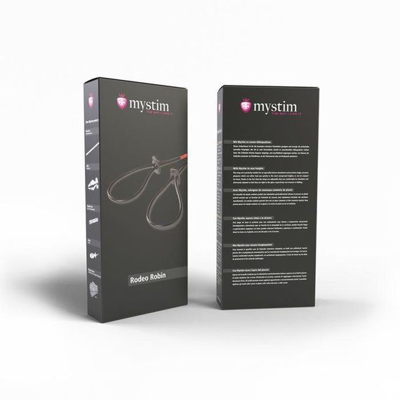 Утяжка для пеніса Mystim Rodeo Robin, пара силіконових струмопровідних ласо | Зображення 2