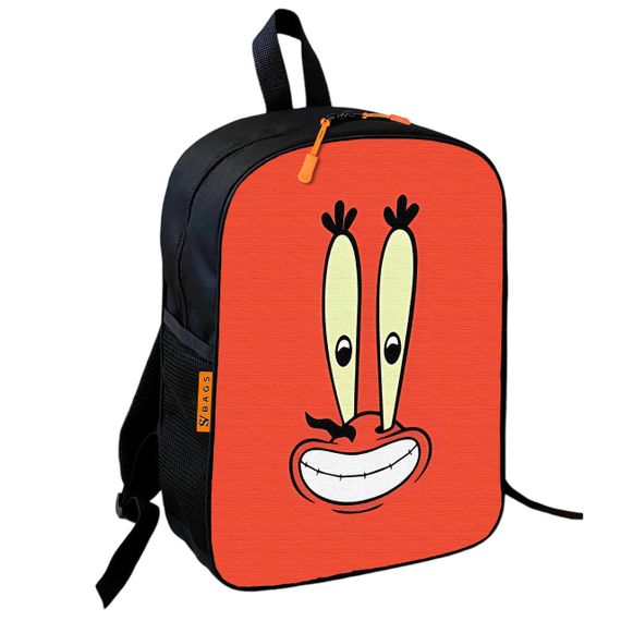 Рюкзак школьный детский 36х27см Губка Боб Мистер Юджин Крабс с принтом для мальчика (00649)