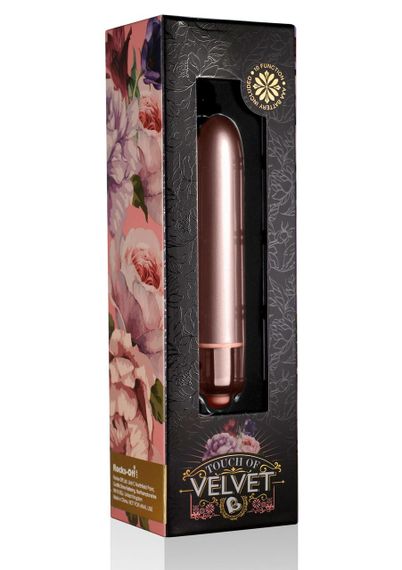Класична віброіграшка Rocks Off RO-90mm Touch of Velvet Rose Blush | Зображення 1
