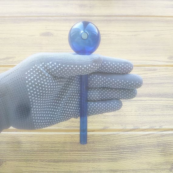 Стеклянная трубка Globe Long Oil Blue | Зображення 2