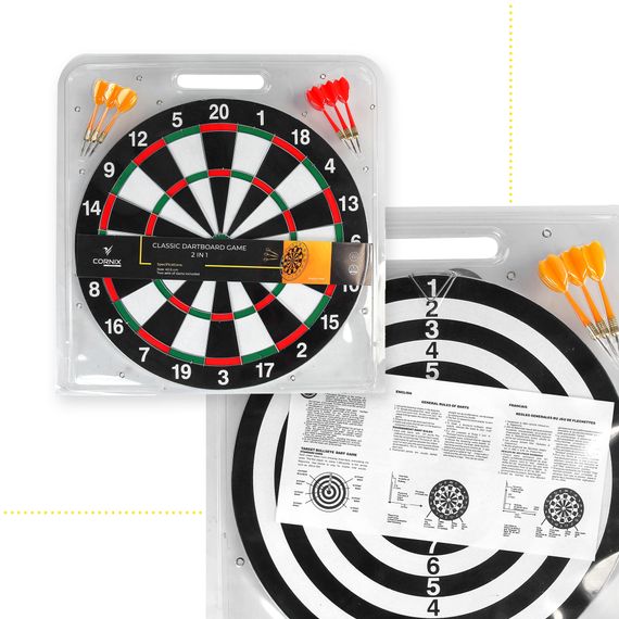 Дартс класичний Cornix Dartboard Game 2 в 1 40.5 см + 2 комплекти дротиків XR-0392 | Зображення 4