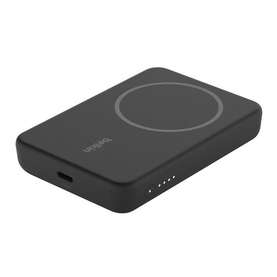 Акумулятор портативний Belkin літій-іонний Power Bank 5000mAh MagSafe Wireless Black (BPD004BTBK) | Зображення 7