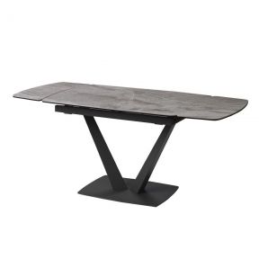 Стол керамический Concepto ELVI LIGHT GREY 120-180 см серый