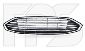 Решетка радиатора Ford Mondeo V '14-17 (черный глянец + хром) (FPS) DS7Z8200B