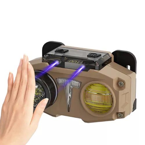 Потужний ліхтар для риболовлі CH-8825-3P35+COB(white+yellow)+RGB, Налобний ліхтар на голову BI-39 | Зображення 2