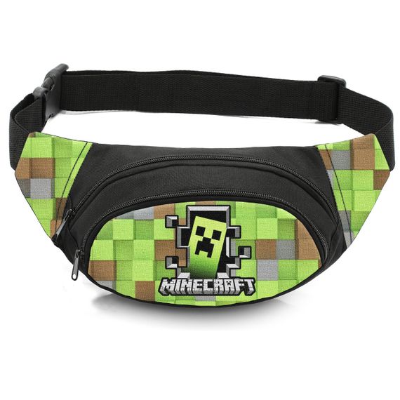 Сумка-бананка дитяча з принтом Minecraft поясна сумка для хлопчика (4515)