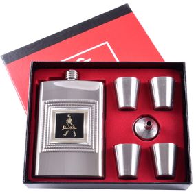 Подарочный набор 6в1 фляга, рюмки, лейка "Whisky" TZ-03