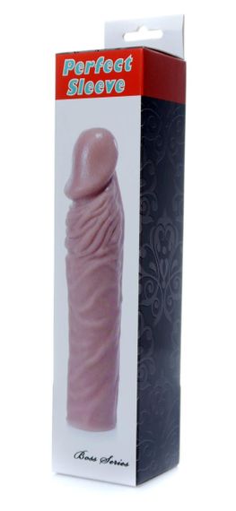 Насадка презерватив удлиняющая Boss Series - Perfect Sleeve Mulatto ( extends 4 cm ), BS6700082 sexstyle | Зображення 7