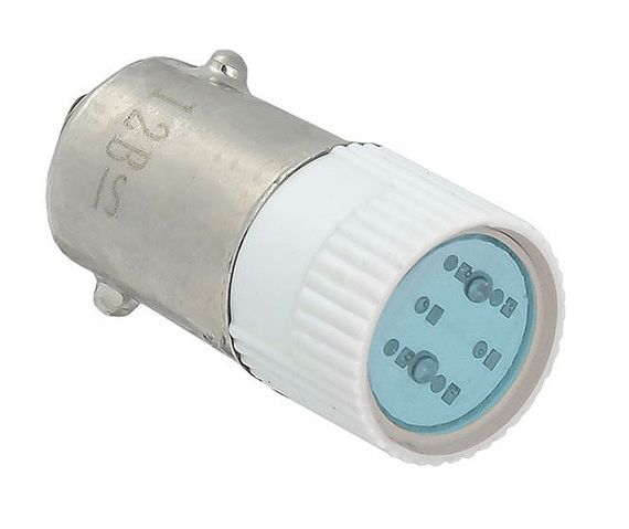 Лампа змінна синя LED BA9S AC/DC 12В Ny95500937