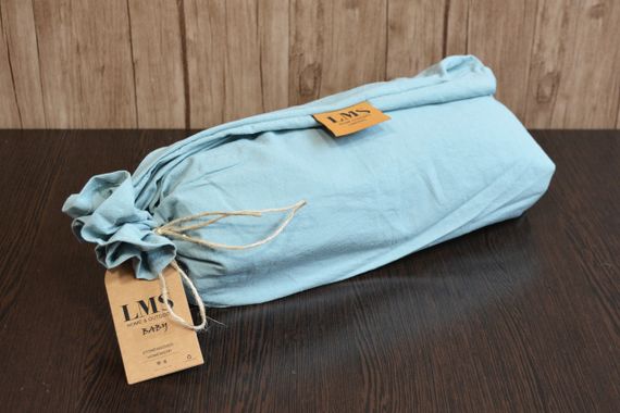 Дитяча постільна білизна Limasso Stonewashed Ranforce Baby 100х150 см Mineral Blue | Зображення 2