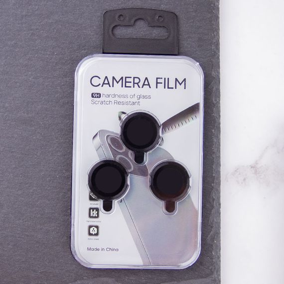 Захисне скло Metal Classic на камеру (в упак.) для Apple iPhone 16 Pro (6.3") / 16 Pro Max (6.9") Чорний / Black | Зображення 2