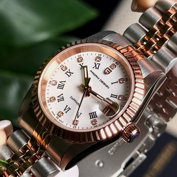 Жіночий годинник Pagani Design PD-1794L Silver-Rose Gold-White | Зображення 8