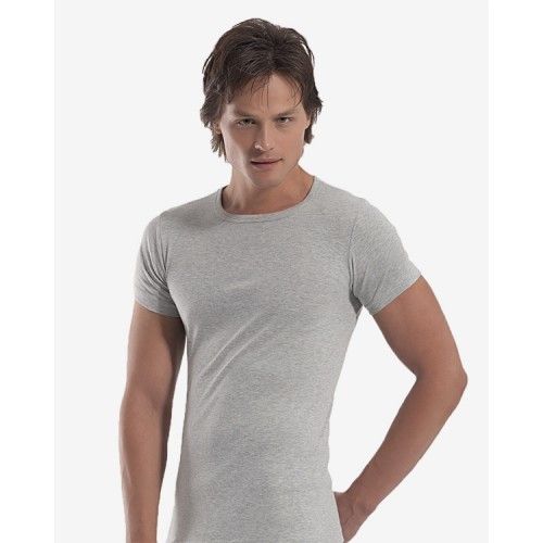 Футболка чоловіча з круглим вирізом горловини. 1060 OZTAS світло-сірий