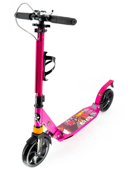 Самокат двухколесный городской Scooter City 682 Розовый