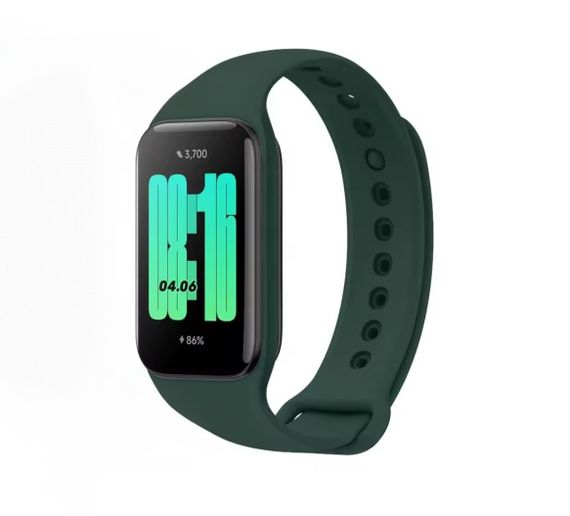 Ремешок Xiaomi Mi Smart Band 8 Active/Redmi Smart Band 2 темно зеленый