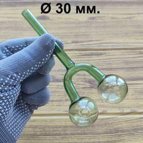 Стеклянная трубка Harmony Double Oil Green