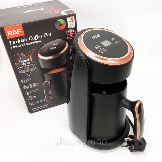 Электрическая турка для настоящего вкуса кофе RAF-R.116 300 мл 600Вт, Электротурка 0.5л ZW-86 | Зображення 4