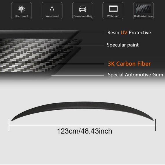 Спойлер MP-Style V1 (для F30/F80) для BMW 3 серія F-30/31/34 2012-2019 рр | Зображення 4