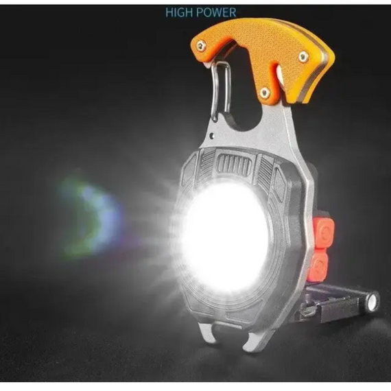 Світлодіодний ліхтарик брелок для ключів міні з карабіном 5147 мінісвітлодіодний ліхтарик брелок  знижка | Зображення 3